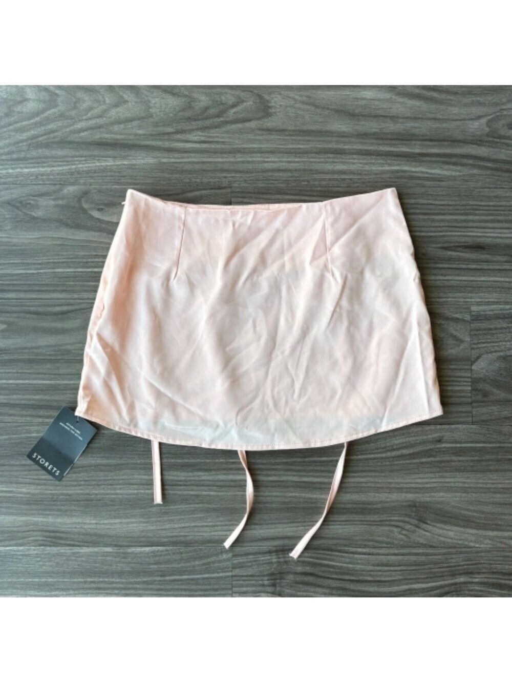 Storets Womens New Rosie Satin Pink Mini Skirt With Bow Details — image 5 of 8